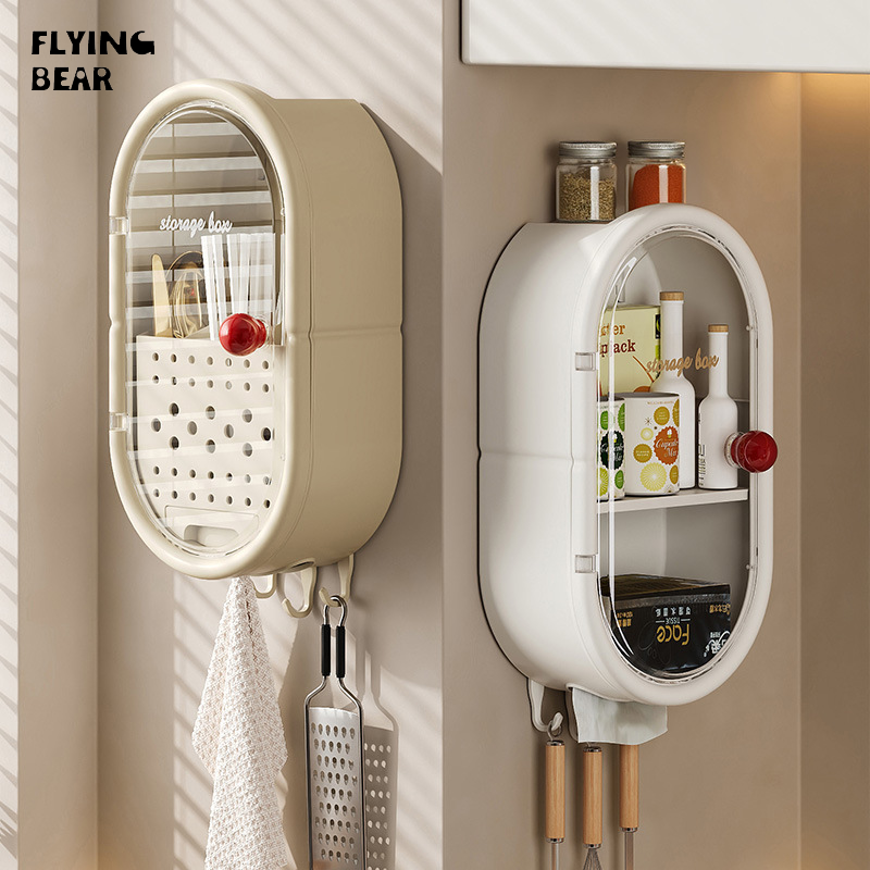 Bay gấu Kệ để đồ nhà bếp treo tường giá phơi cho đũa và đồ dùng