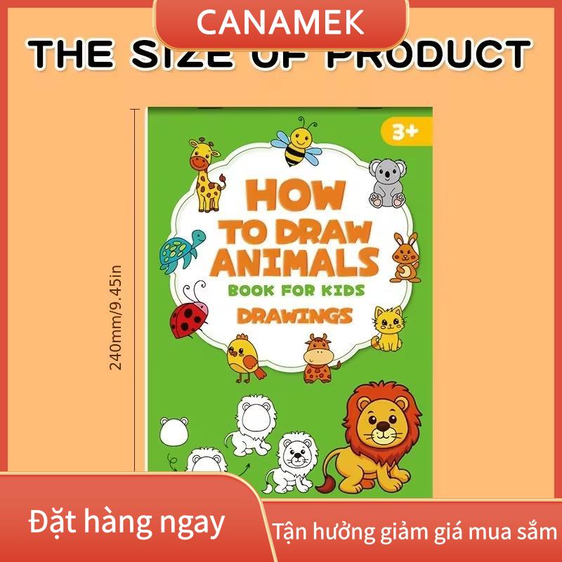 CANAMEK XIMEN 200 + Sách Vẽ từng bước-Cách vẽ bất cứ thứ gì cho những người đam mê vẽ tranh vẽ hướng dẫn quà tặng sinh nhật