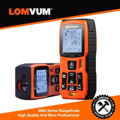 LOMVUM 40M 60m 80m 100m 120m Laser Rangefinder Digital Laser Distance Meter Laser Range Finder Tape Distance Measurer
