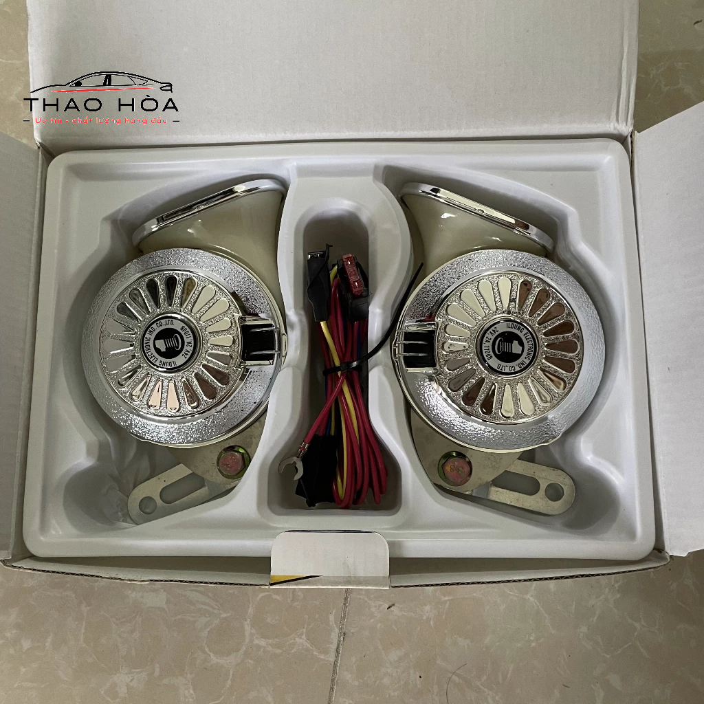 Còi ngân 3 tiếng ildung hàn quốc cao cấp 12v & 24v chính hãng