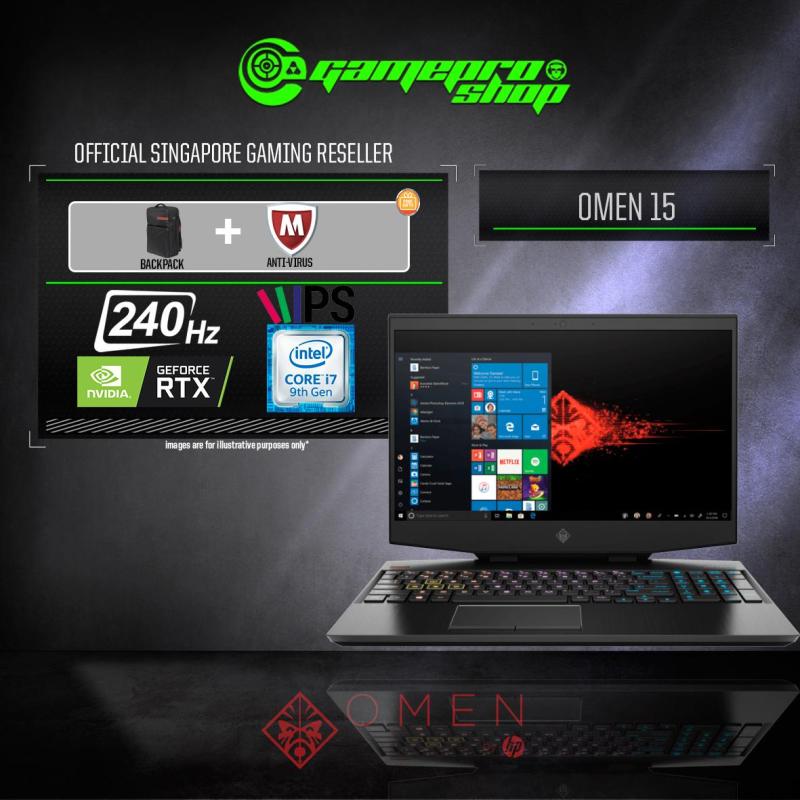9th Gen HP OMEN 15 - DH0117TX RTX2070 (i7-9750H / 16GB / 256GB SSD + 1TB HDD / WIN 10) 15.6 with 240Hz GAMING LAPTOP *11.11 PROMO*