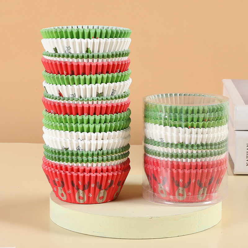 Spring home ถ้วยคัพเค้ก แพค 100 ชิ้น ถ้วยกระดาษคัพเค้ก กระทงจีบ ถ้วยคัพเค้กอบได้ ถ้วยอบ cake cups ราคา 20 บาท*ส่งฟรี