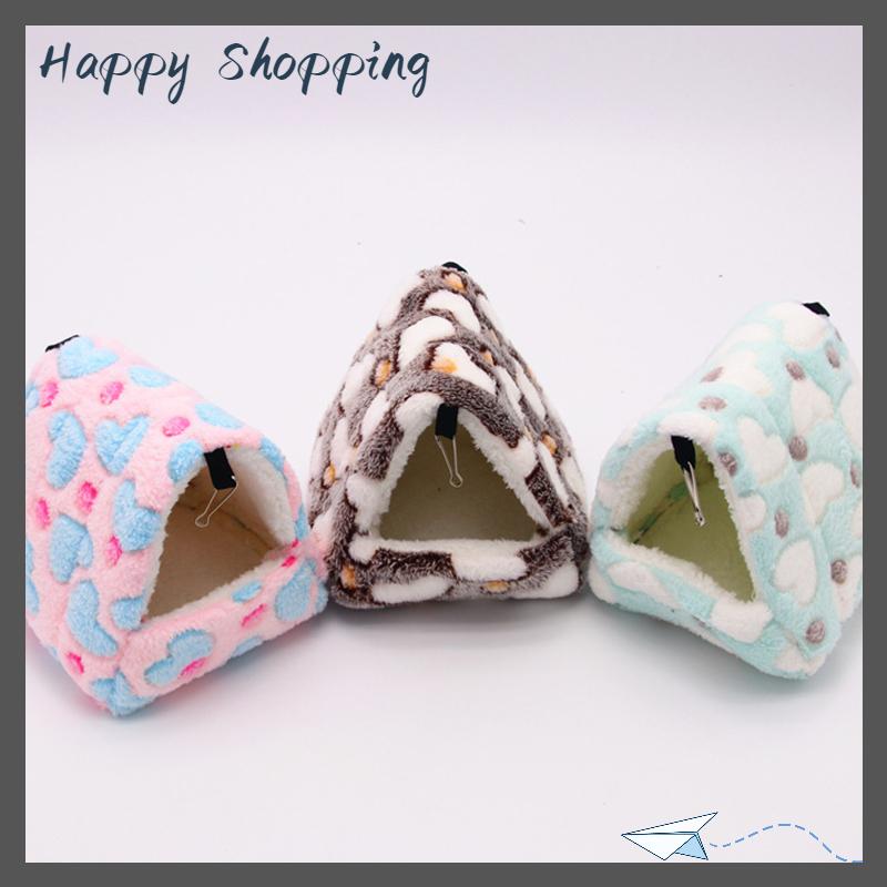 [THS Store] COD Hamster ấm giường mềm và nhà động vật gặm nhấm lồng chuột bông guinea lợn phụ kiện