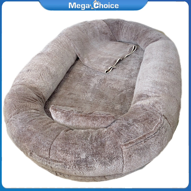 MegaChoice Giant Human Dog Bed With Pocket, Portable Extra Size Pet Bed For People, Dog Bed For Humans Nap, Washable Luxury Comfy Plush Dog Sofa For Large Dogs ราคา 2,643 บาท*ส่งฟรี