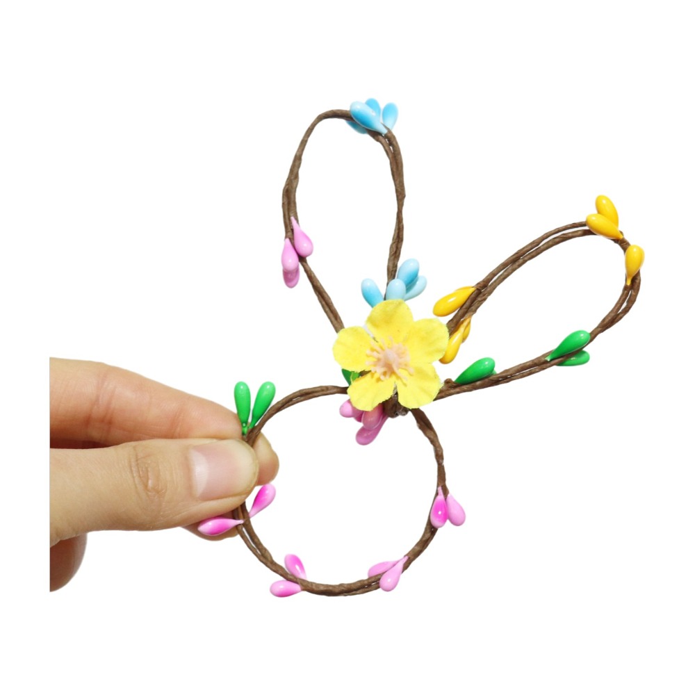 ECOCOKU 5PCS Phim hoạt hình Vòng khăn ăn Phục Sinh Thiết kế thỏ Hài hước Khóa khăn ăn lễ hội Sáng tạo Có thể tái sử dụng Giá đỡ khăn giấy Trang trí tiệc vườn - 5