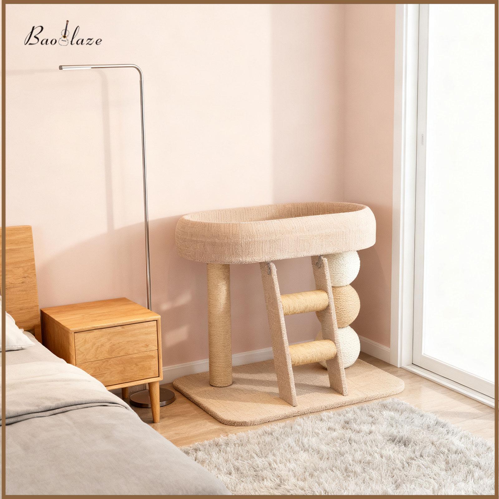 คอนโดแมว ที่ลับเล็บแมว Baoblaze แมวไม้ปอกระเจาเชือกน่ารักลูกแมว Tower คอนโด Sisal Scratching โพสต์ในร่มเฟอร์นิเจอร์แมว Play House ราคา 16,951 บาท*ส่งฟรี
