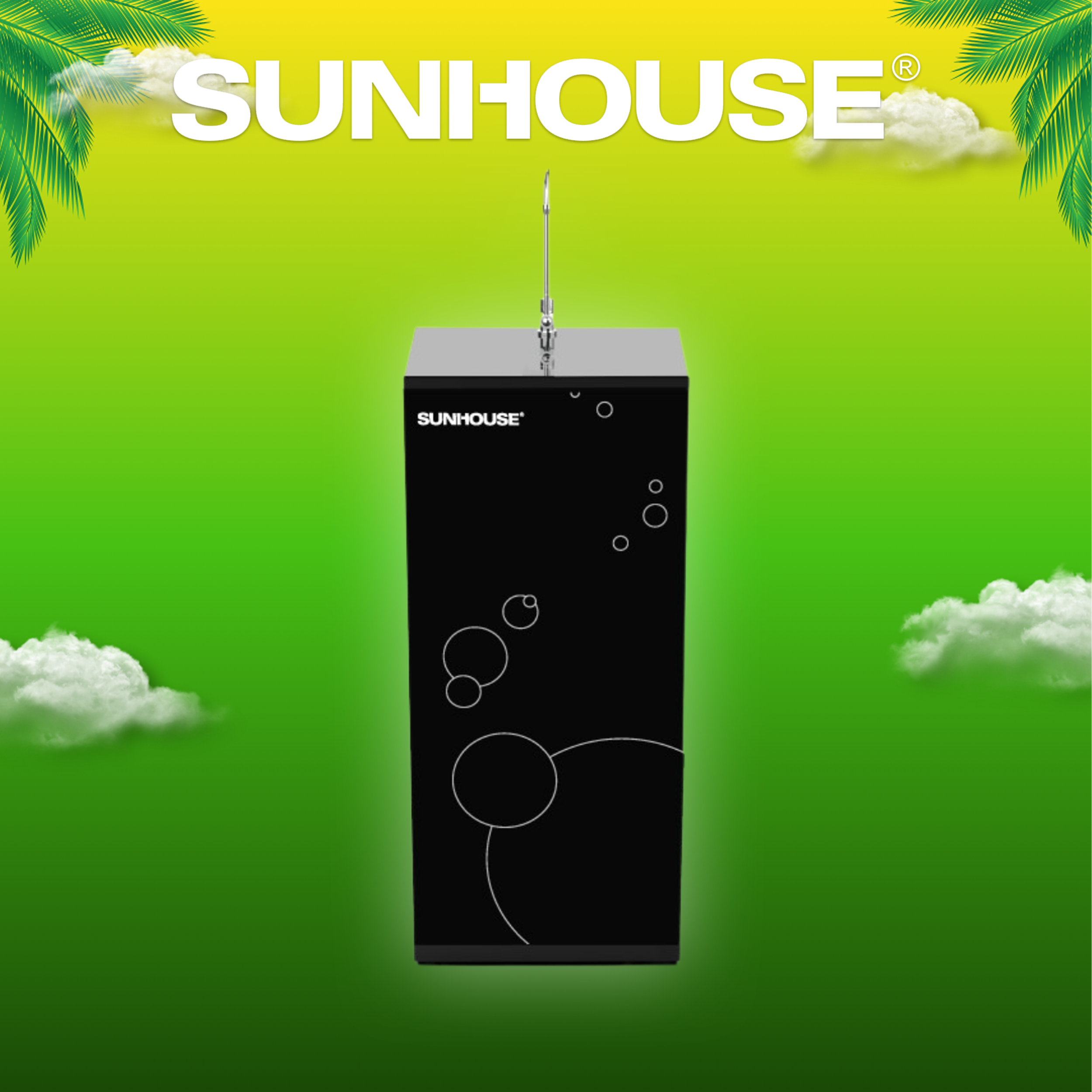 Máy lọc nước r.o 9 lõi sunhouse sha8839k - bảo hành tại nhà 12 tháng