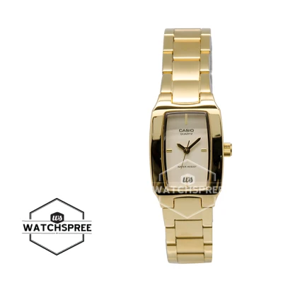 [WatchSpree] Casio Ladies' Classic Series Gold Stainless Steel Strap Watch LTP1165N-9C LTP-1165N-9C