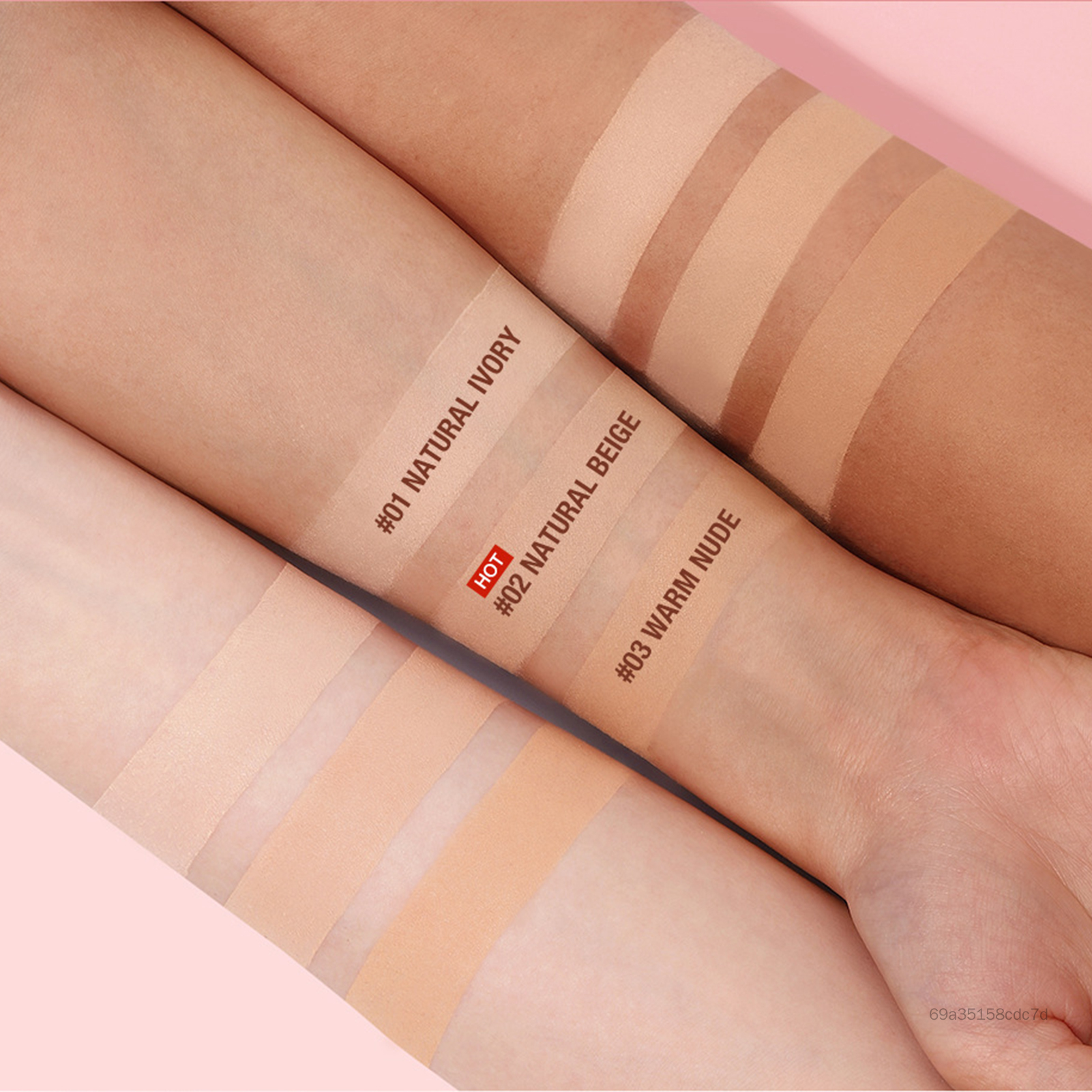 O.TWO.O Oil Control Matte Face Powder Lâu dài 24HR Kiểm soát dầu hoàn hảo thiết lập phấn trang điểm mặt với gương nhỏ gọn bột HUB-VN