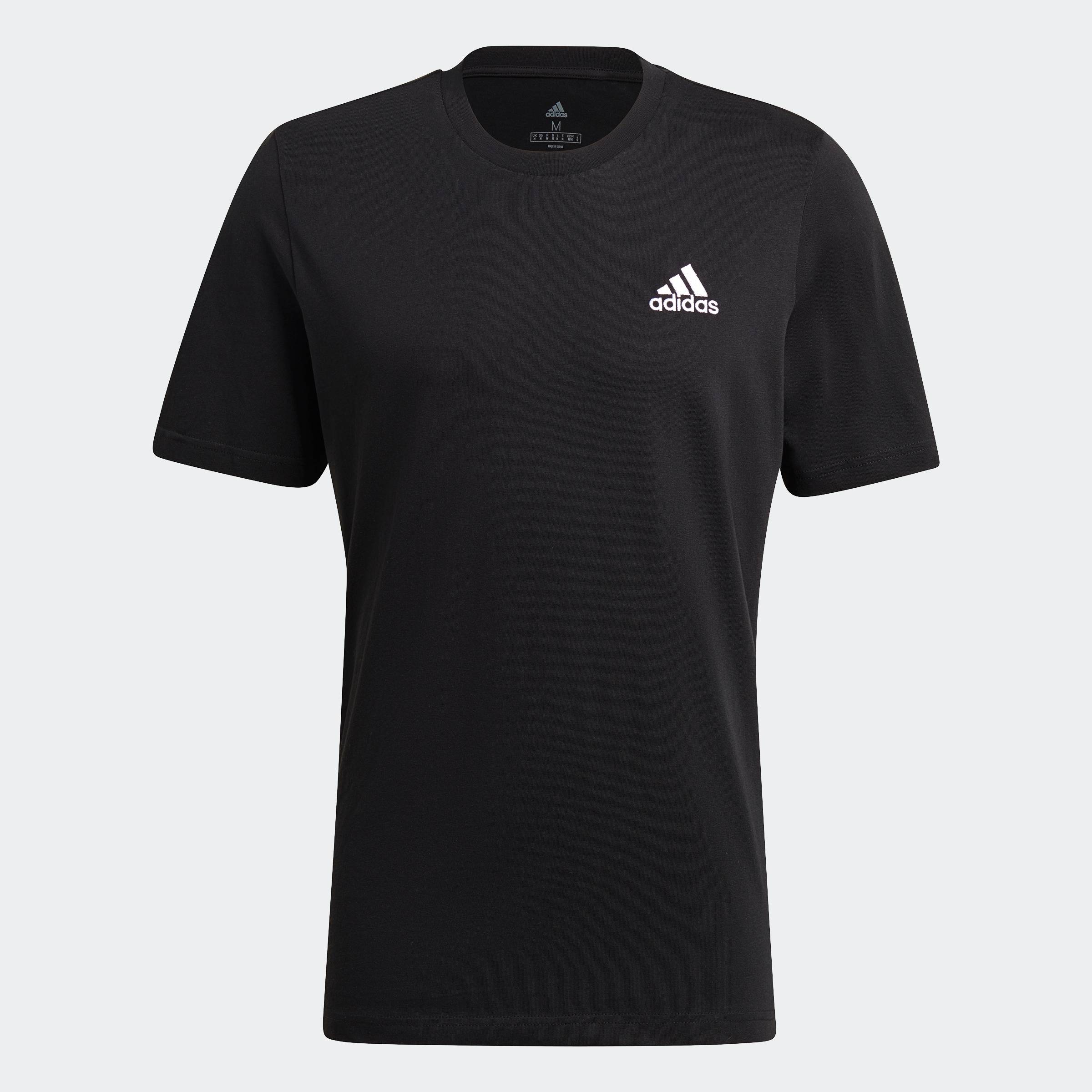   CHỈ 20H 31.12-3.1-VOUCHER 30%  adidas Phong cách sống Áo Thun Thêu Logo Nhỏ Essentials Nam Đen GK9639 