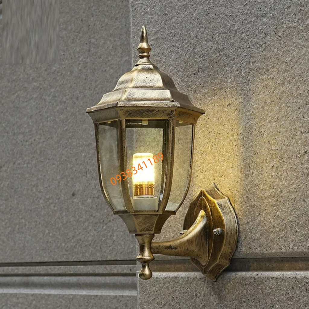 Đèn gắn tường đèn cột treo vách tường trang trí ngoài trời SV 270 HABALI 0106 031 + Kèm bóng 9W - 3 màu