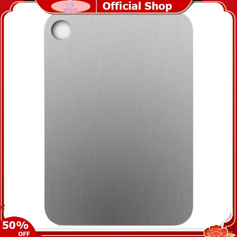 TEQIN Titanium Cutting Boards, Portable Kitchen Pure Titanium Double Sided Cutting Boards, Hanging Chopping Board With Smooth Edge Easy To Clean ราคา 2,582 บาท*ส่งฟรี
