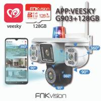FNKvision YOOSEE กล้องวงจรปิดแสดงผล3หน้าจอ กล้องวงจรปิด Full HD 18MP กันน้ำIP67 กลางคืนภาพเป็นสี ติดตั้งง่ายดูผ่านมือถือ