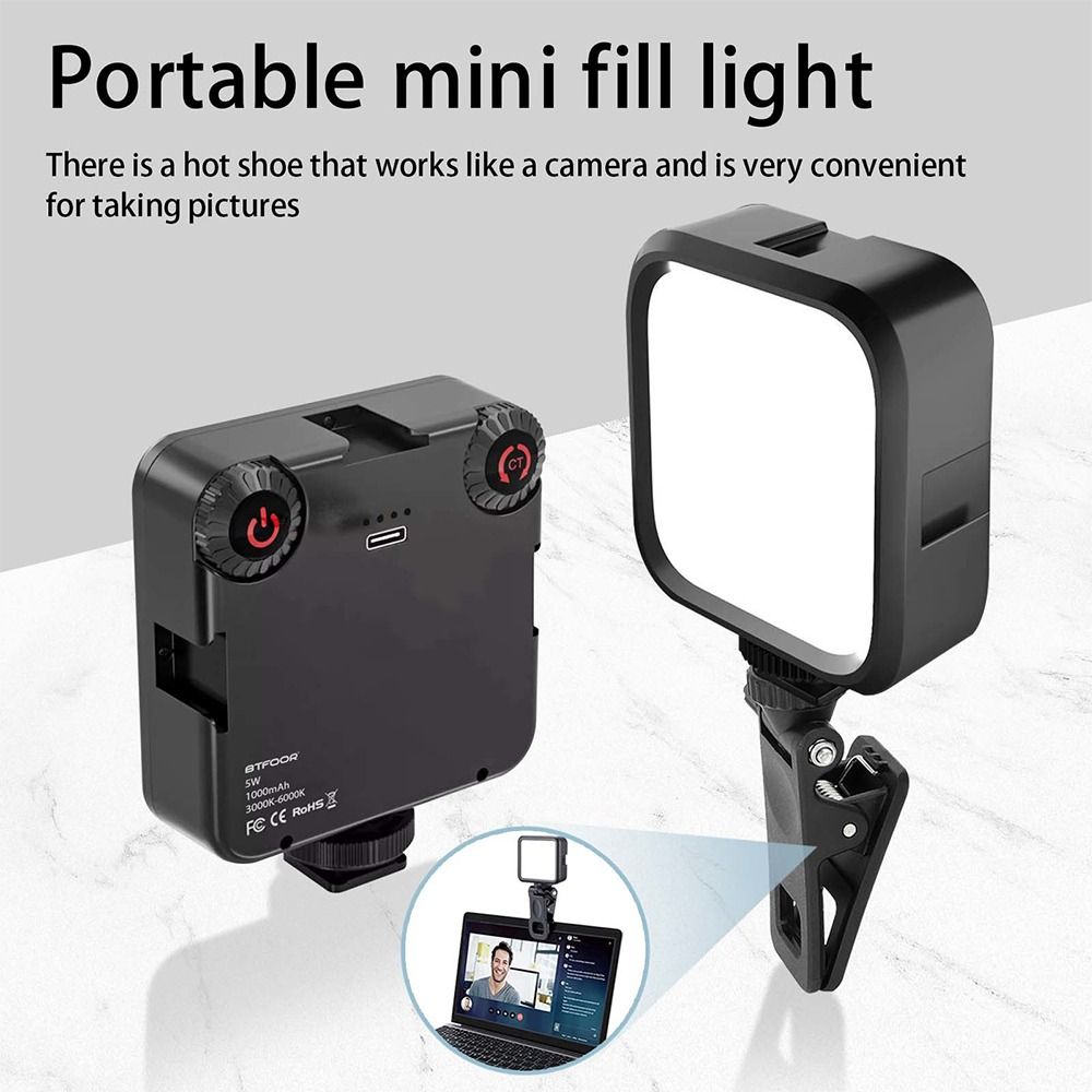 CC5H 3000k-6000K Đèn LED quay video Với giày lạnh Máy quay phim vlog Đèn