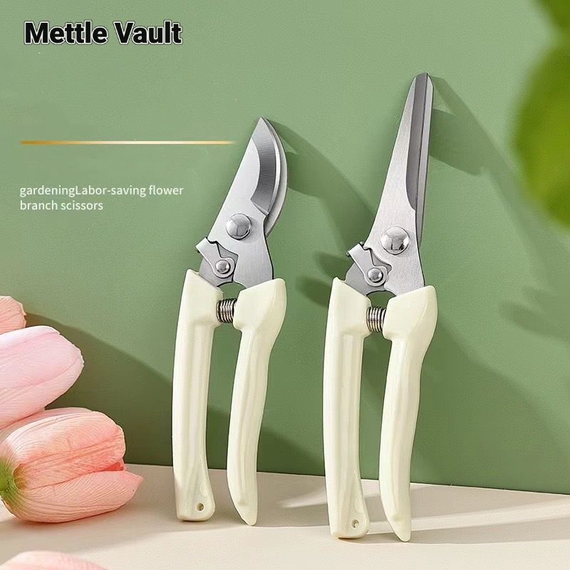 Mettle Vault Stainless Steel Pruning Shears for Gardening and Household Use ราคา 24 บาท*ส่งฟรี