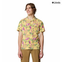 Columbia Mens Tech Trail Utility Printed Woven Short Sleeve Shirt