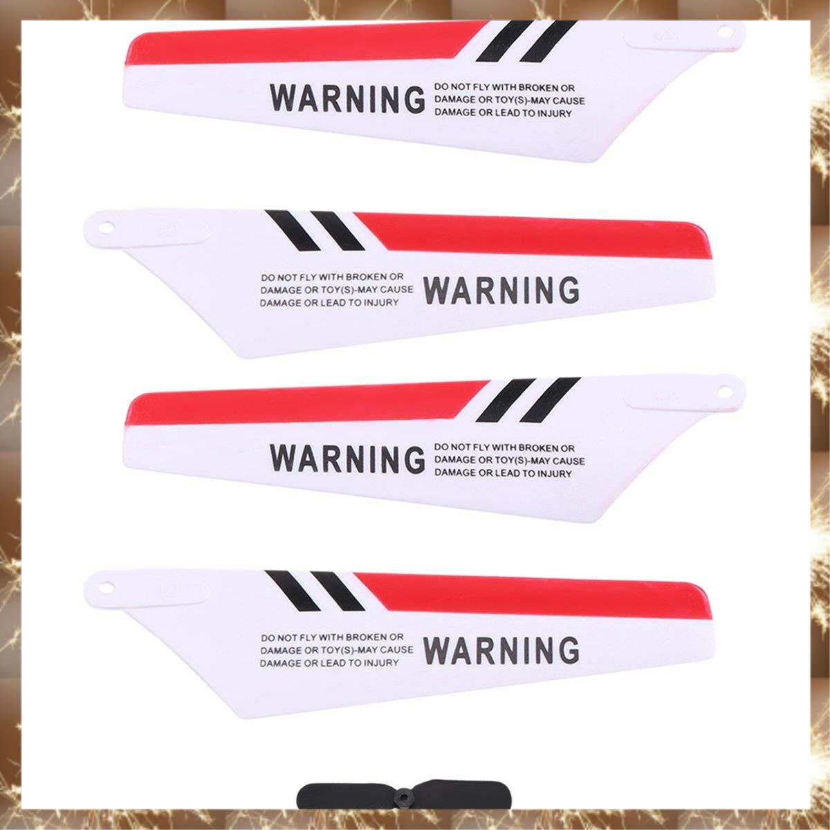 4 x Blades S107 S107G Gyro Remote Control Helicopter Repair RED