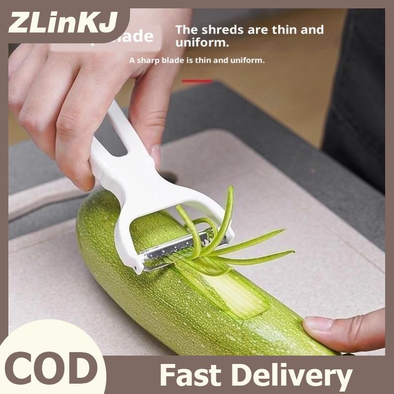 ZLinKJ Hướng dẫn sử dụng rau vắt khoai tây cà rốt julienne Peeler Slicer thép không gỉ Lưỡi cắt trái cây dụng cụ nhà bếp