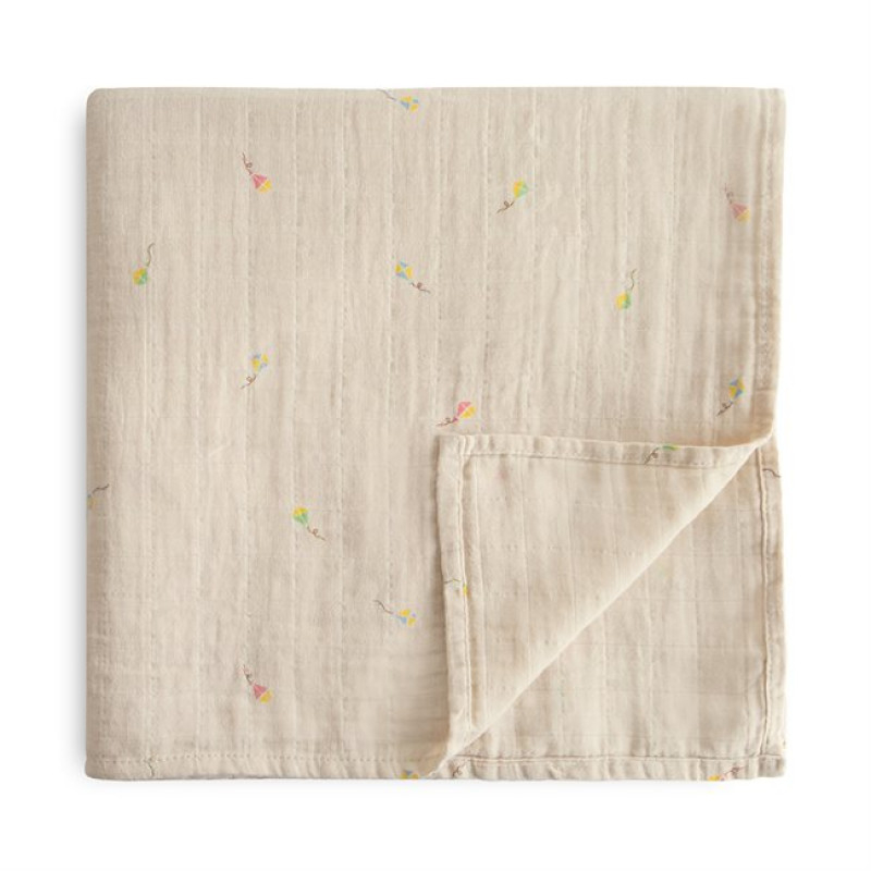 Mushie Baby Swaddles Blankets (Designs) 120cm x 120cm - Muslin Wrap Soft - Infant Newborn Gift