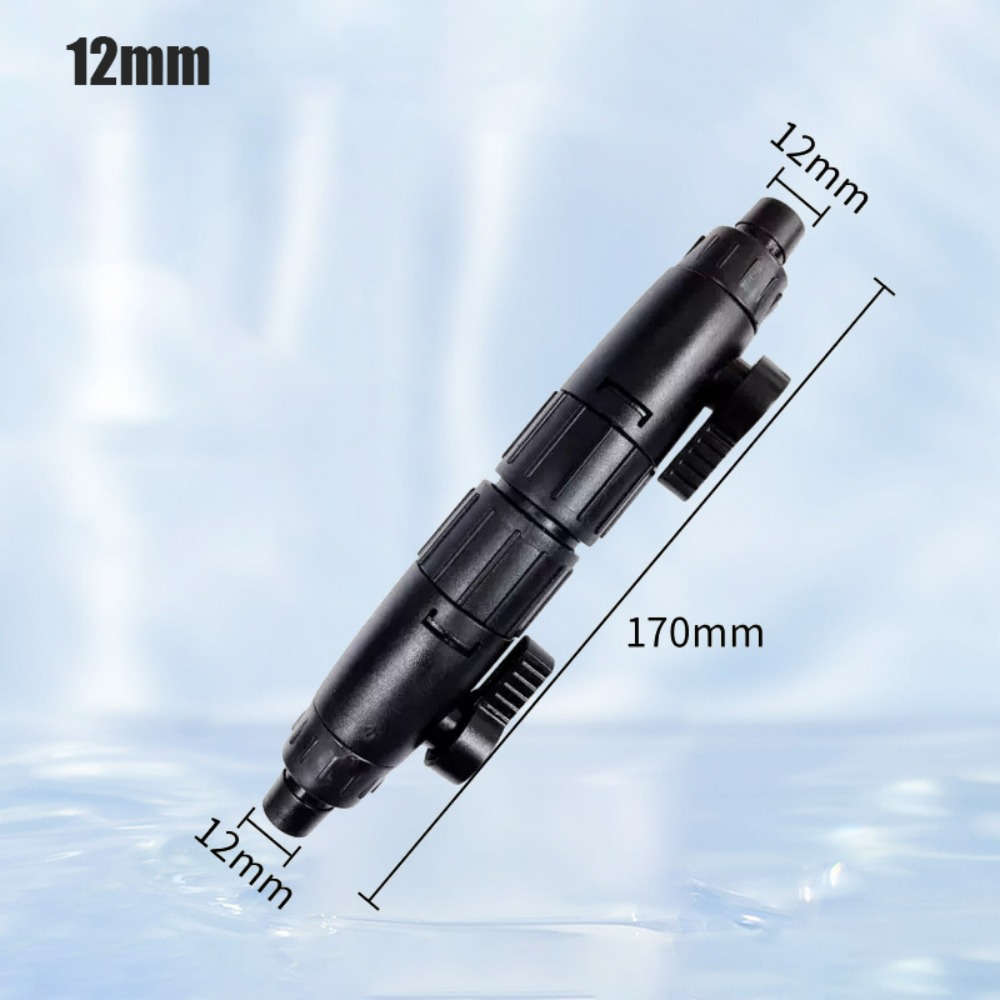 LETIGO Nhựa Đầu nối vòi nước bể cá Đen Tháo nhanh Khớp nối tách Ống Thiết thực 16mm/12mm Van điều khiển nước bể cá - 2