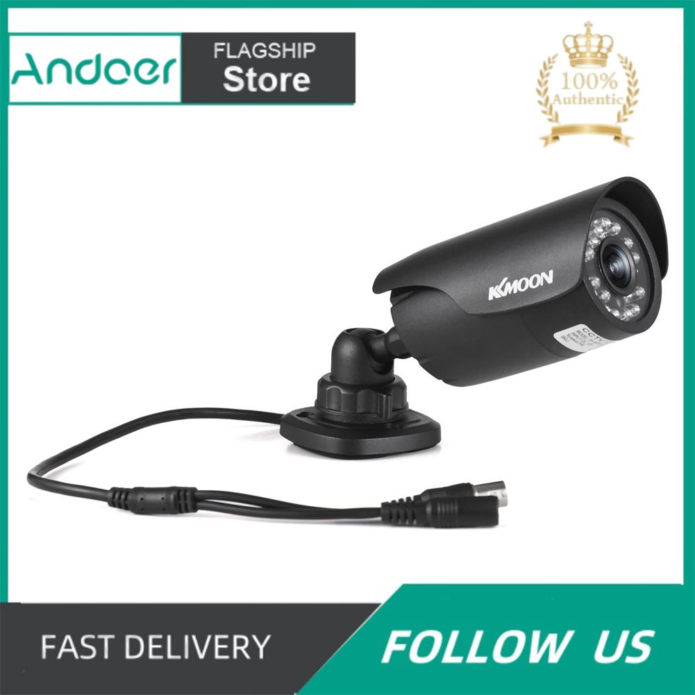 Andoer Camera Quan Sát KKMOON 1080P Camera An Ninh Có Dây Camera Giám Sát Trong Nhà Hồng Ngoại Quan Sát Ban Đêm Ống Kính 3.6 Mm Góc Rộng 2.0MP Camera Giám Sát Ngoài Trời Cho Đầu Ghi Hình Analog Với Giá Treo Tường Hệ Thống PAL