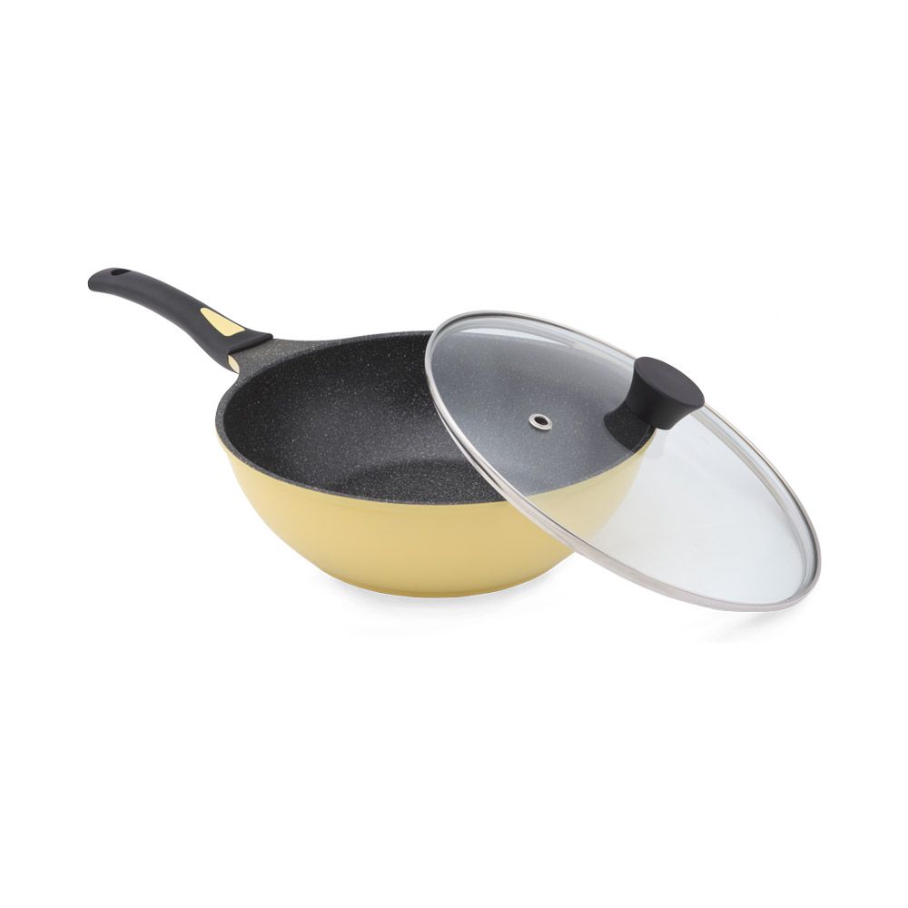 INDEX LIVING MALL CELIO Wok with Lid 28 cm. - Yellow ราคา 890 บาท*ส่งฟรี