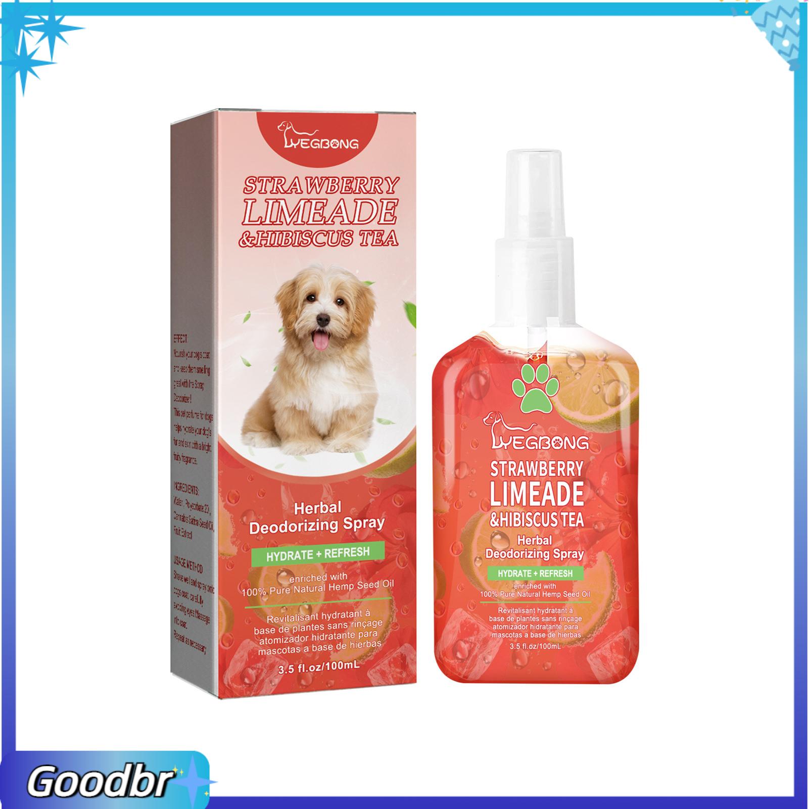 Goodbro Pet Mùi Phun 100Ml Pet Khử Mùi Phun Cho Chó Mèo-Lâu Dài túi lọc mùi tự nhiên Nhẹ Nhàng An Toàn Neutralizer Hiệu Quả Pet Khử Mùi Phun Lý Tưởng Cho Vật Nuôi Chăm Sóc