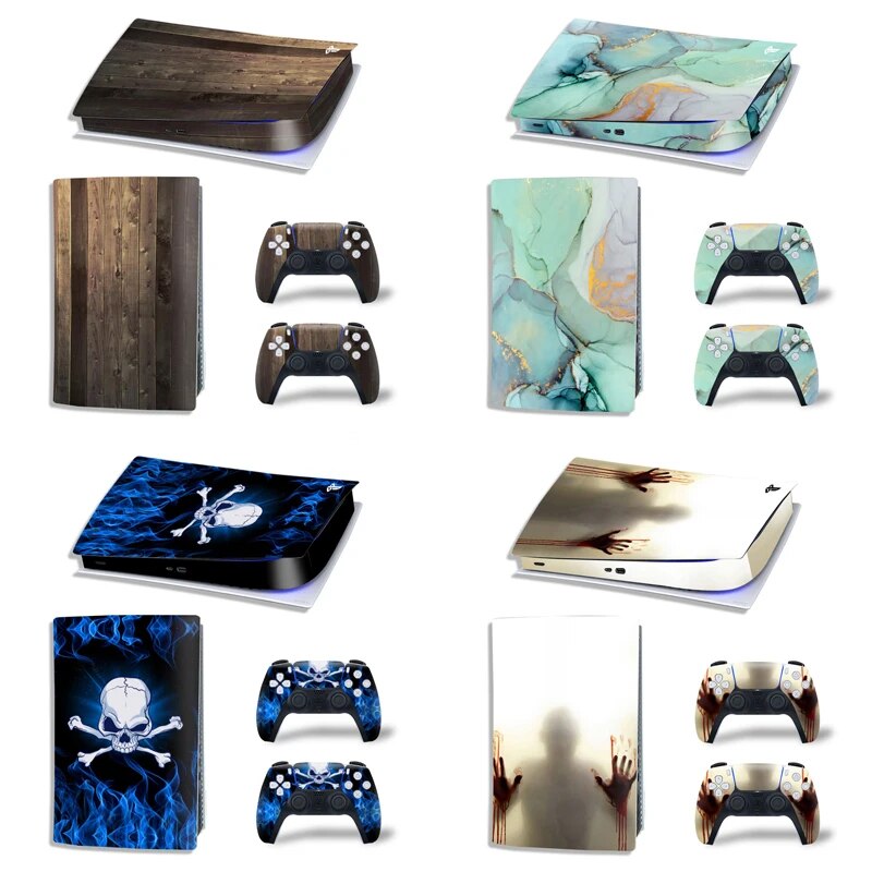 【Clearance sale】 Gamegenixx Ps5 Digital Edition Skin Sticker Wonderful Design Protective Decal Removable Cover For Ps5 Console And 2 Controllers