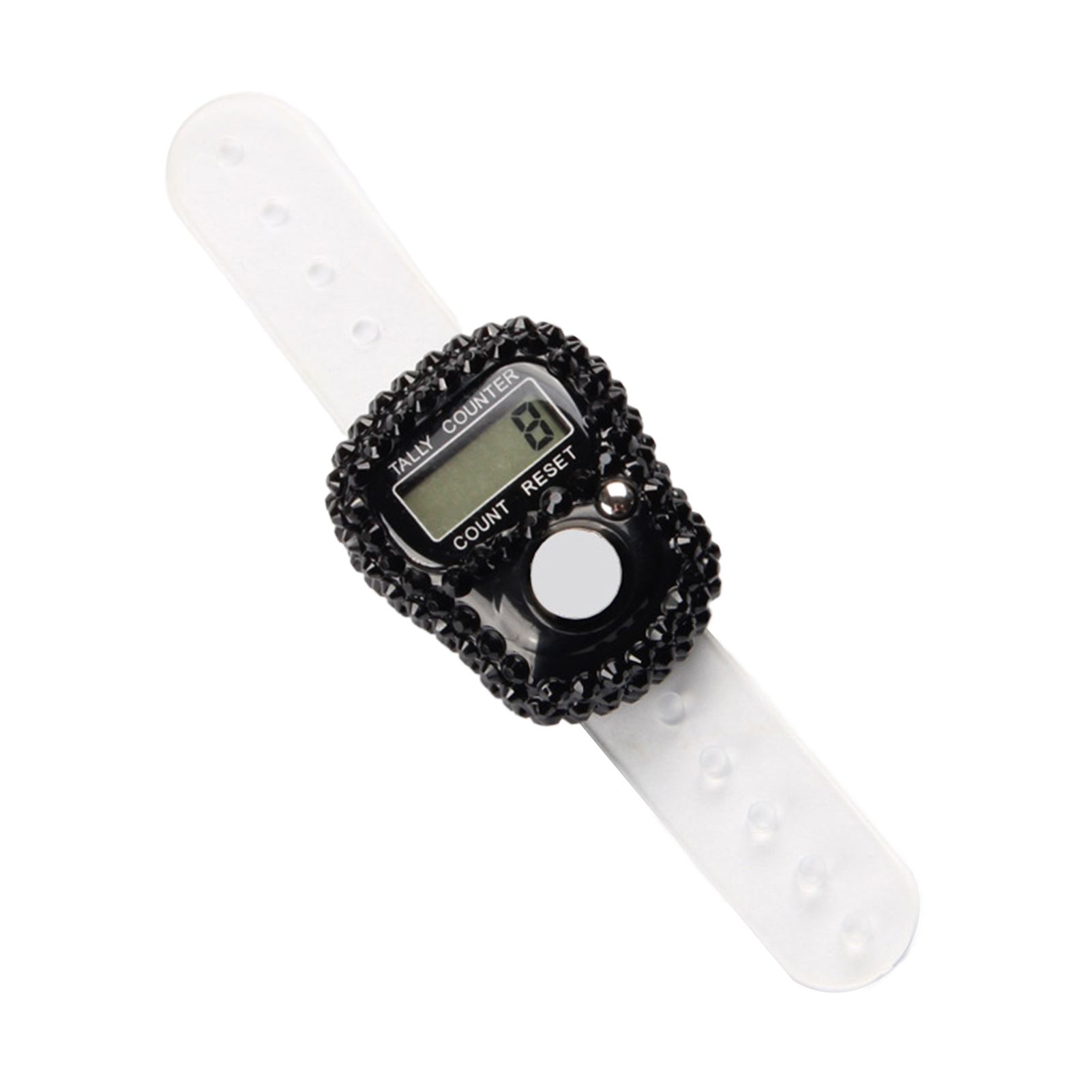 Aixuexi Portable Tally Ring Rhinestone Counter Ring Rhinestone Portable Hand Tally Counter Lightweight Manual Clicker with Lcd Display Resettable Mini Digital Counting Tool for Events Inventory Sports