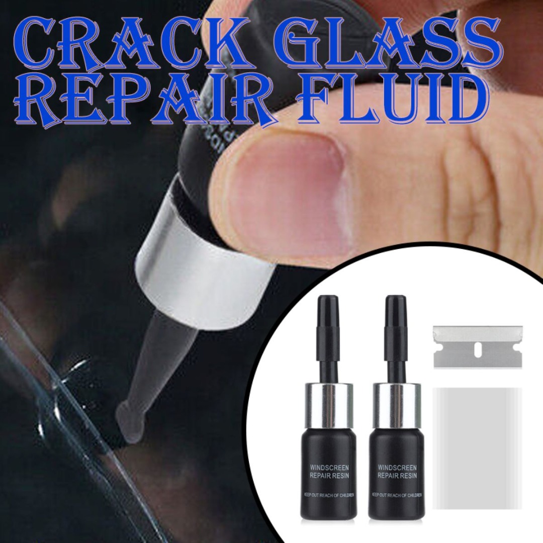 Bokali 2Pcs Kính chắn gió kính chắn gió Bộ dụng cụ sửa chữa sửa chữa xe kính chắn gió chip crack