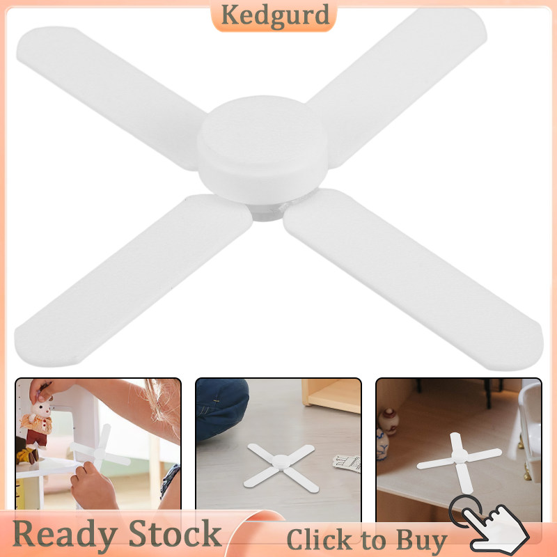 Kedgurd Nội thất nhà búp bê thu nhỏ Mẫu quạt trần hình thu nhỏ Quạt phỏng mini Nhà búp bê mini Phụ kiện quạt trần trí Quạt trần mini giả