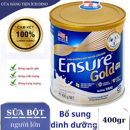 DINO- SỮA BỘT ENSURE GOLD HƯƠNG VANI HỘP THIẾC 400GR - 71378