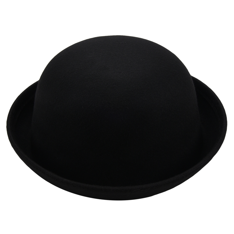1Piece Melon Bowler Hat Hat Bowler Hat Bowler Hat Felt Hat Chaplin Hat Riding Hat