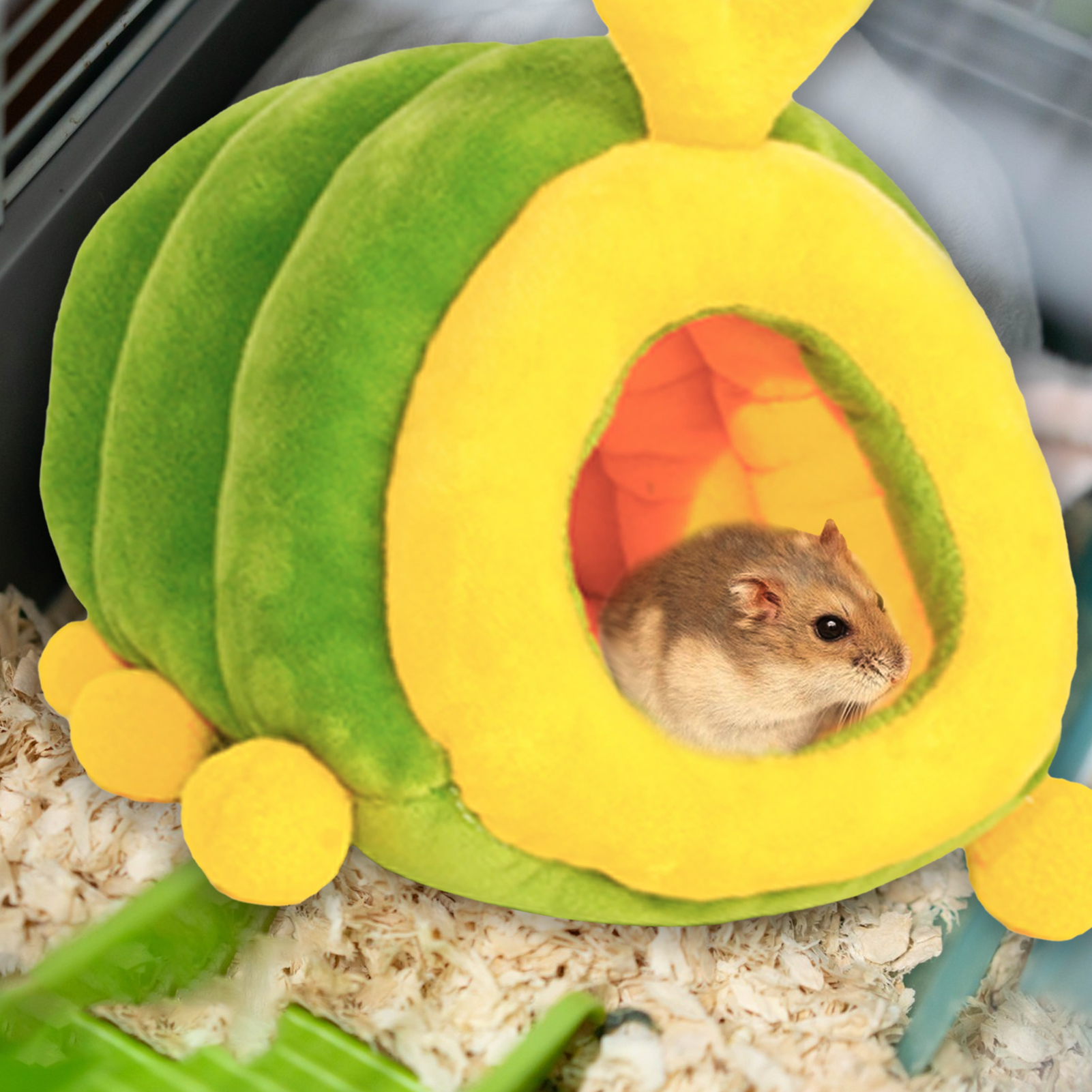 Haosu nơi ngủ an toàn cho vật nuôi ấm cúng phim hoạt hình Ổ cho Chuột Hamster mềm ấm sóc nhà ngủ cho lợn guinea NƠI ẨN NÁU thú cưng lý tưởng
