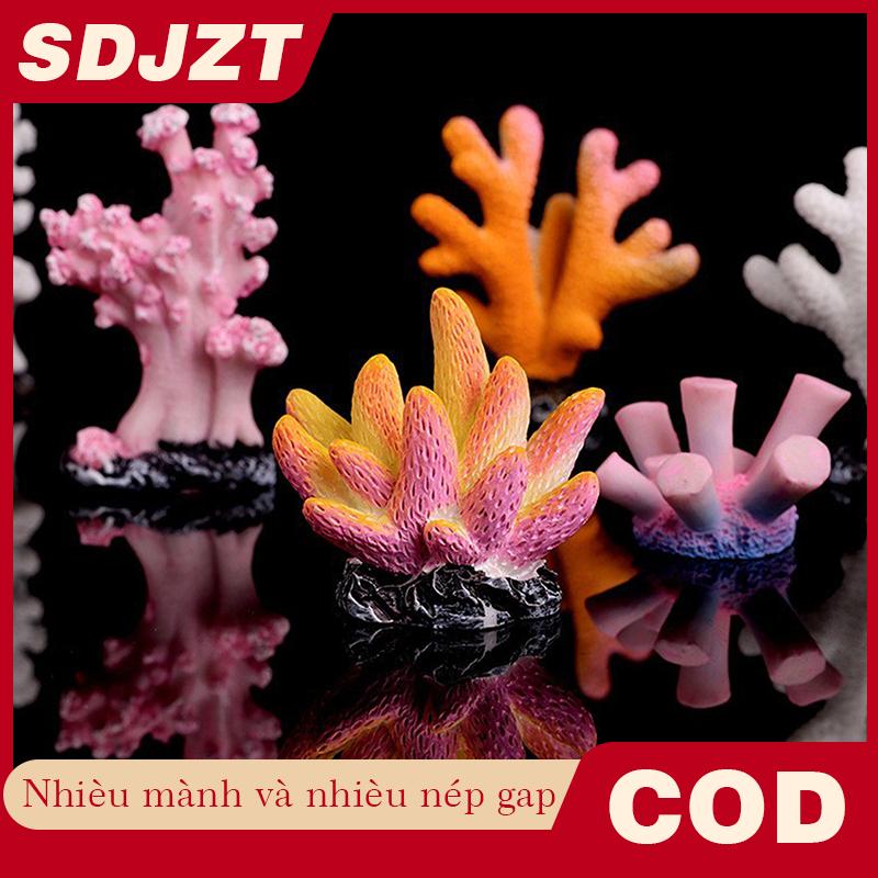 SDJZT Trang trí bể cá san hô nhân tạo mô phỏng nhựa sao biển rạn san hô cảnh quan trang trí hồ cá thủ công trang trí bàn