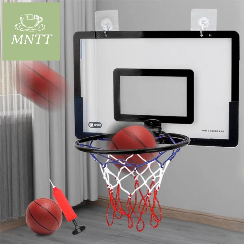 MNTT Có thể gập lại Bộ bóng rổ trong nhà Tấm nền An toàn Vòng bóng rổ mini cho trẻ em Giá treo rổ đứng Mini Đồ chơi vòng bóng rổ di động Tập thể dục tại nhà