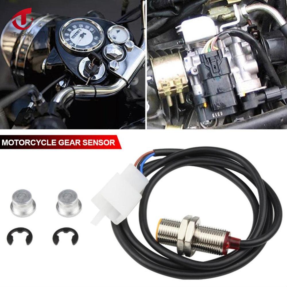 Teabelle 12v xe máy Cáp cảm biến cho ATV Scooter Đồng hồ đo quãng đường kỹ thuật số Đồng hồ tốc độ tachometer 3 pins Cáp cảm biến