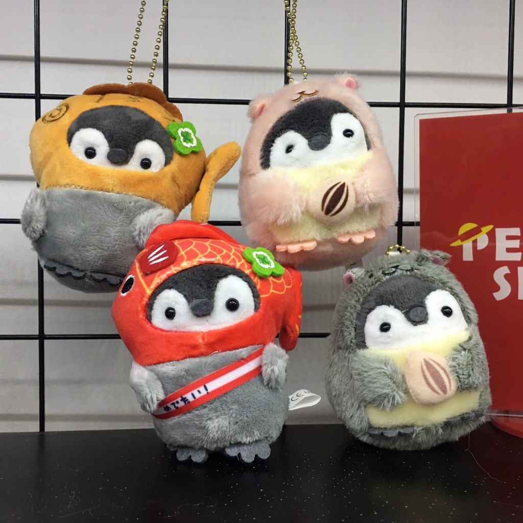 Gấu bông chim cánh cụt thú nhồi bông móc bông cánh cụt anime manga cute trang trí pk08