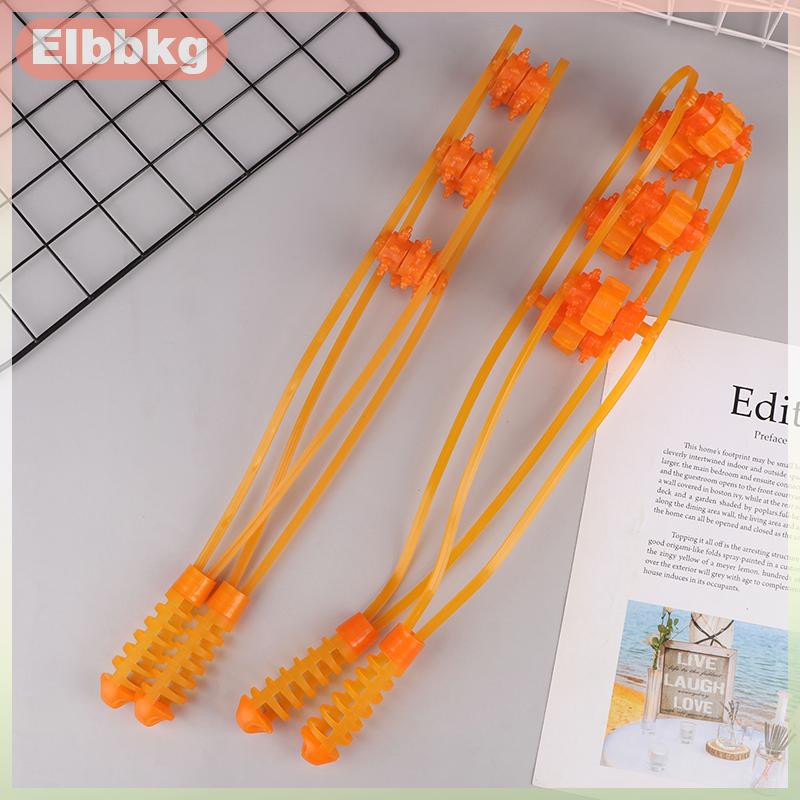Elbbkg Cầm tay trở lại vai cổ cơ bắp Massager nhựa trở lại puller tập thể dục vật lý trị liệu massage con lăn hạt kéo trở lại con lăn