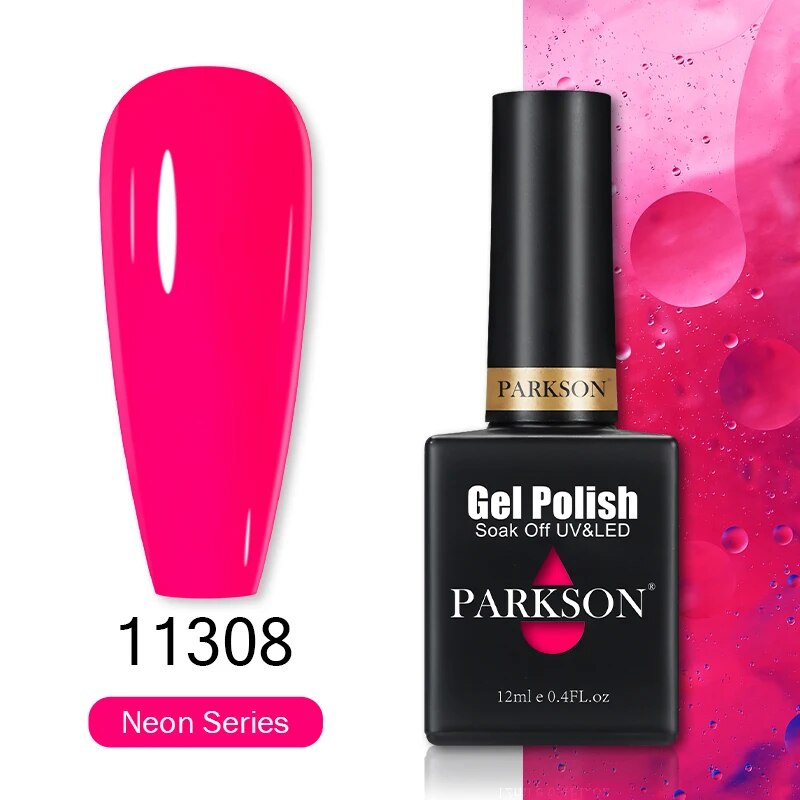 Parkson 12ML Gel Polish Nail Art Soak Off Glitter Summer Series Full Coverage Colorful Transparent Nude fluorescence DIY Fashion
