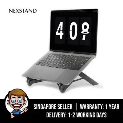 NEXSTAND K7 Lite - New for 2019, Portable Laptop Stand, Foldable Desktop Notebook Holder Mount- Eye-Level Ergonomic Height Design - Laptop Riser for Notebook, Laptop, iPad and Tablet