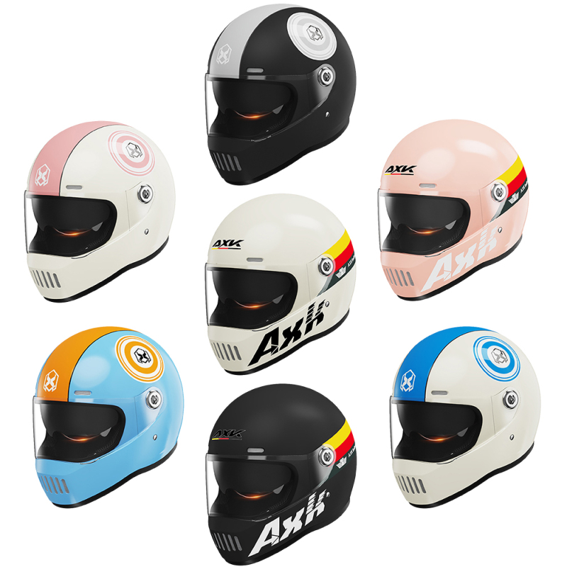 Eternity MotorFull Face Motorcycle Helmet For Men Women Ventilation Double Visor Retro Helmet For Motocross Street Bike Scooter
