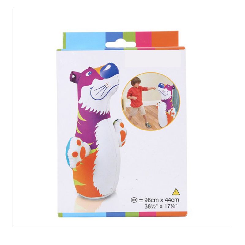 Inflatable đứng bao đấm bốc an toàn không khí nhồi bop Túi hình thú Đồ chơi lật đật cho trẻ em bãi biển hoạt động trò chơi cung cấp