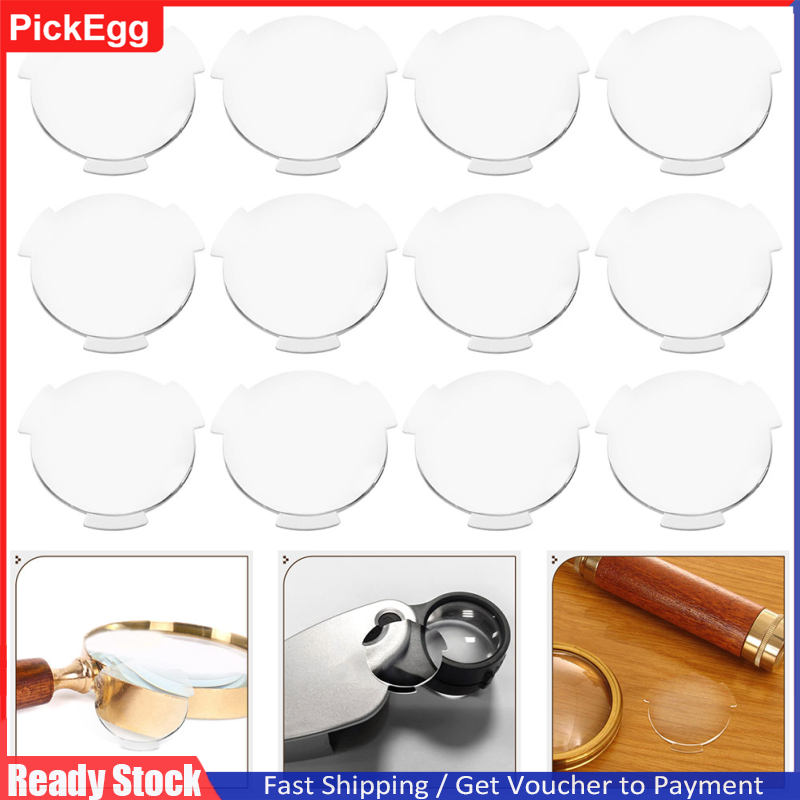 Pickegg 30 chiếc ống kính VR Ống kính chặn ánh hai mặt lồi Vật tư kính 3D VR Ống kính lồi tròn Kính VR Phần ống kính lồi Ống kính di động Kính VR Ống kính nhựa