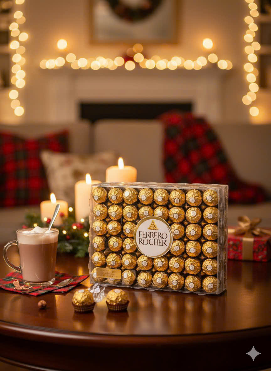 Ferrero Rocher – Hộp Socola Sang Trọng Mùa Lễ Hội 48 viên. socola HÀNG MỸ