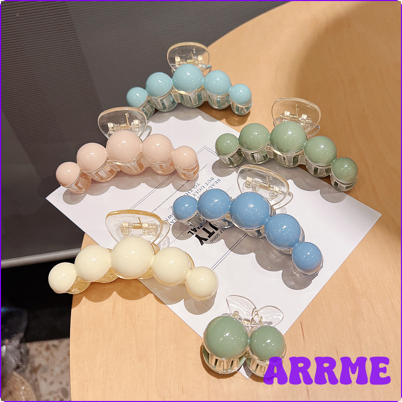 [ARRME] France Fashion Hair Claws Acrylic Transparent Hair Claws Large Medium Small Hair Clips Women/Children Hair Accessories ☆ ราคา  3,980 บาท*ส่งฟรี