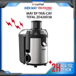 Máy ép trái cây Tefal ZE420D38 - hàng chính hãng bảo hành 2 năm - dung tích 0.95L - 400W- 2 tốc độ nhồi - đường kính ống dẫn 60mm