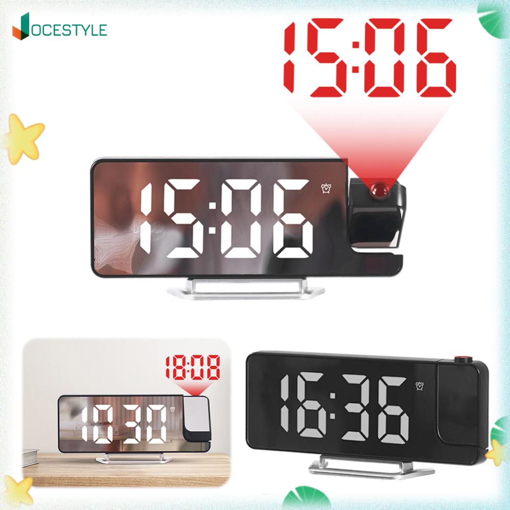 JOCESTYLE นาฬิกาปลุกโปรเจคเตอร์ดิจิตอลปรับความสว่างได้พร้อมที่วางเทียนสำหรับตกแต่งห้องนอนและสร้างความผ่อนคลาย ราคา 189 บาท*ส่งฟรี