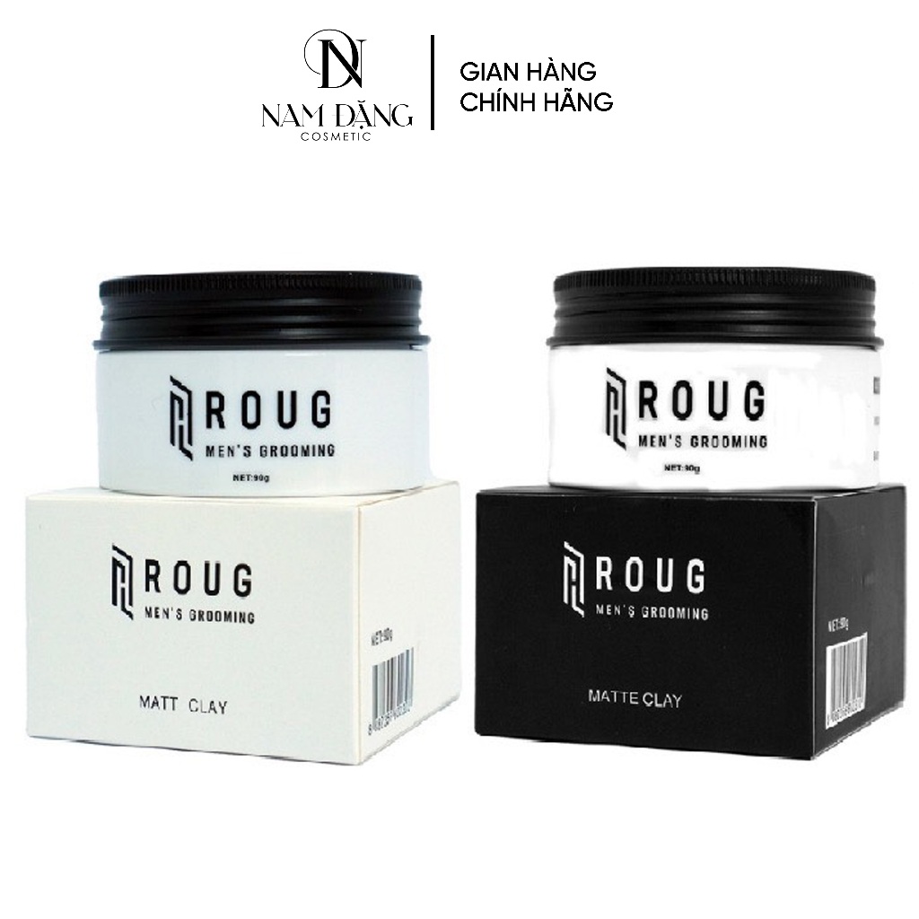 Sáp vuốt tóc Roug Matt Clay, Matte Clay 90gr Chính Hãng Singapore