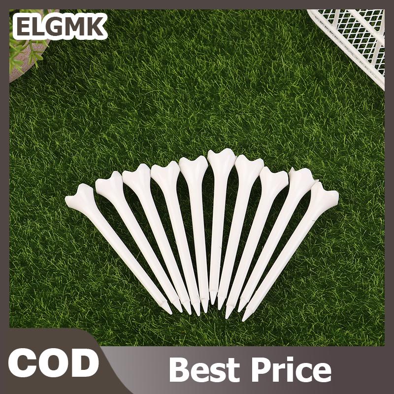 ELGMK 10pcs 70mm 83mm chiều dài chuyên nghiệp TEE nhựa Golf Tees 4 Claw bền nhựa Golf Tees Golf Phụ kiện cho người chơi golf